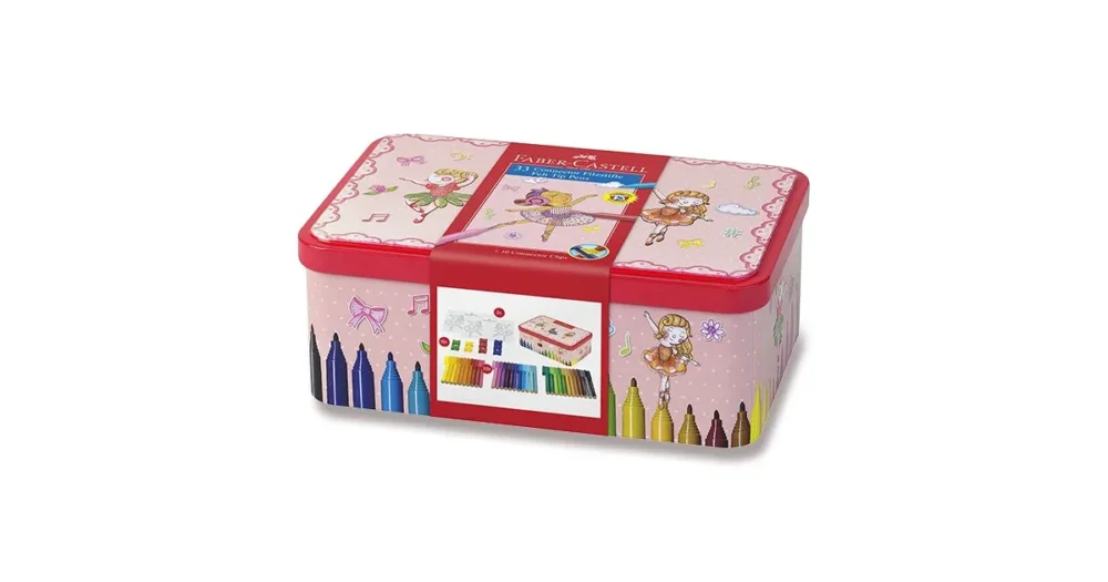 Dětské fixy Faber-Castell Connector - Balerínka, 33 barev Jen Po Omezenou Doba