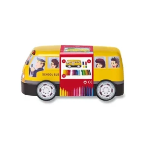 Dětské fixy Faber-Castell Connector plechový autobus, 33 barev Originální