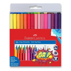 Dětské fixy Faber-Castell Grip, 30 barev Cenová Bomba
