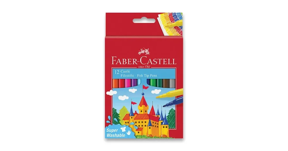 Dětské fixy Faber-Castell Castle - 12 barev Bezpečná Platba