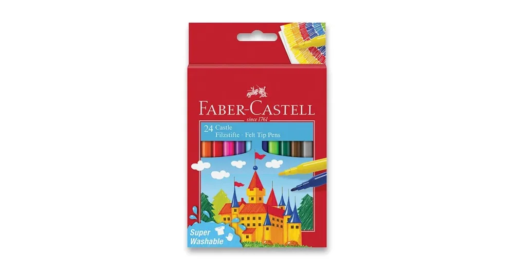 Ihned K Objednání Dětské fixy Faber-Castell Castle, 24 barev