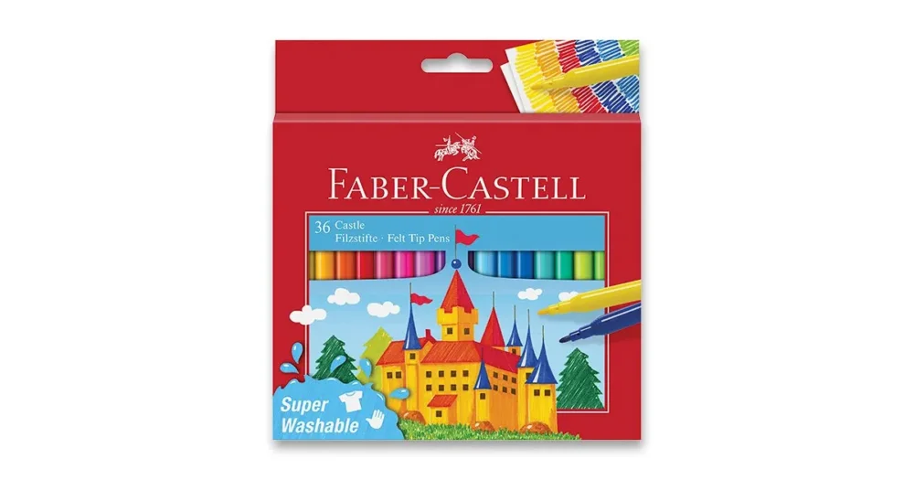 Nízká Cena Dětské fixy Faber-Castell Castle, 36 barev