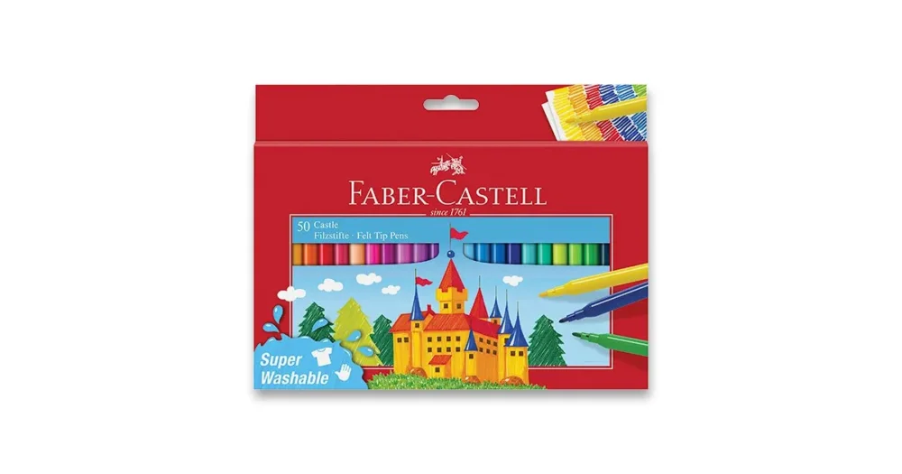 Dětské fixy Faber-Castell Castle, 50 barev Objednat Nyní