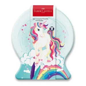 Akční Cena Dětské Fixy Faber-Castell Connector Unicorn sněhová koule, 33 ks
