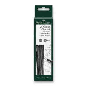Přírodní uhel Faber-Castell Pitt Monochrome 3-6 mm, 20 kusů Levný