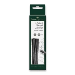 Přírodní uhel Faber-Castell Pitt Monochrome 6-11 mm, 6 kusů Rychlé Dodání