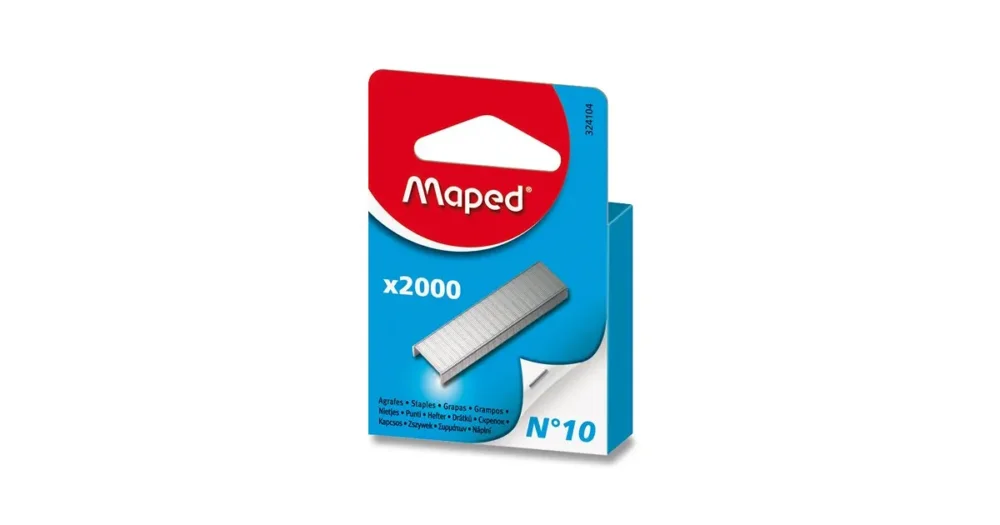 Drátky do sešívačky Maped No.10, 2000 ks Přímo Od Výrobce