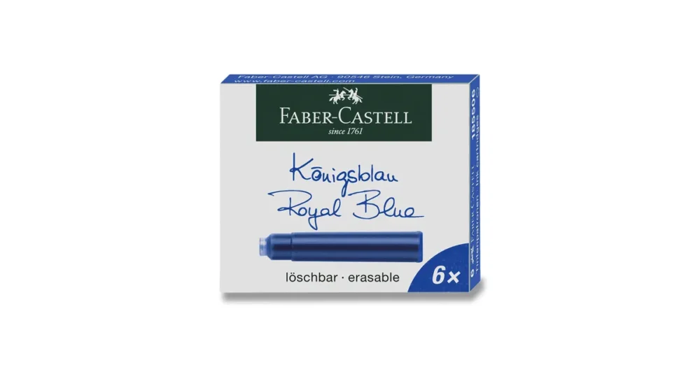 Inkoustové bombičky Faber-Castell 6 ks - modré Přímo Od Výrobce