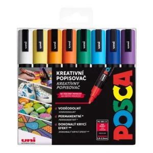 Sada dekoračních popisovačů Posca PC-5M, 1,8 - 2,5 mm, 16 barev Sleva