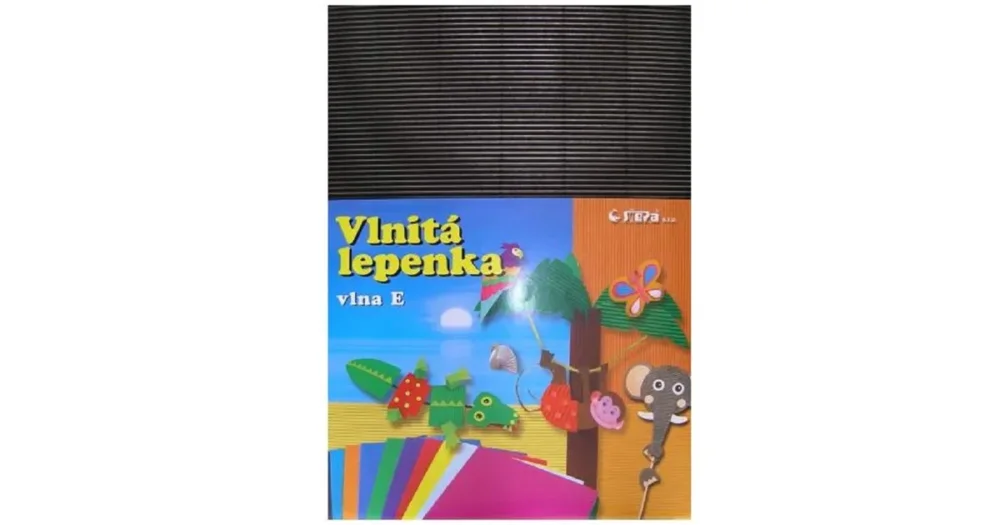 Přímo Od Výrobce Vlnitá lepenka B4 černá - rovná vlna, 10ks