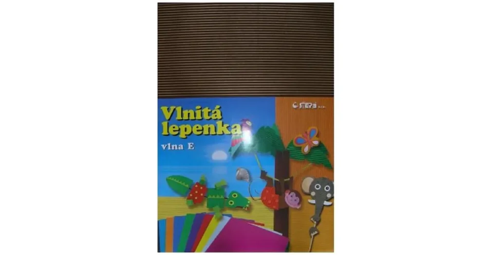 Vlnitá lepenka B4 hnědá - rovná vlna, 10ks Originální