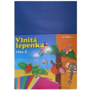 Značkový Vlnitá lepenka B4 modrá - rovná vlna, 10ks