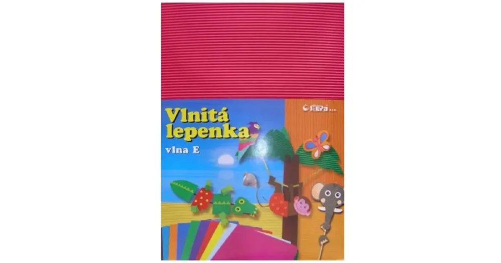 Originální Vlnitá lepenka B4 růžová - rovná vlna, 10ks