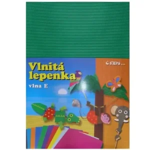 Značkový Vlnitá lepenka B4 zelená - rovná vlna, 10ks