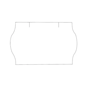 Vysoce Kvalitní Cenové etikety na kotoučku 25x16 mm CONTACT zaoblené - bílé