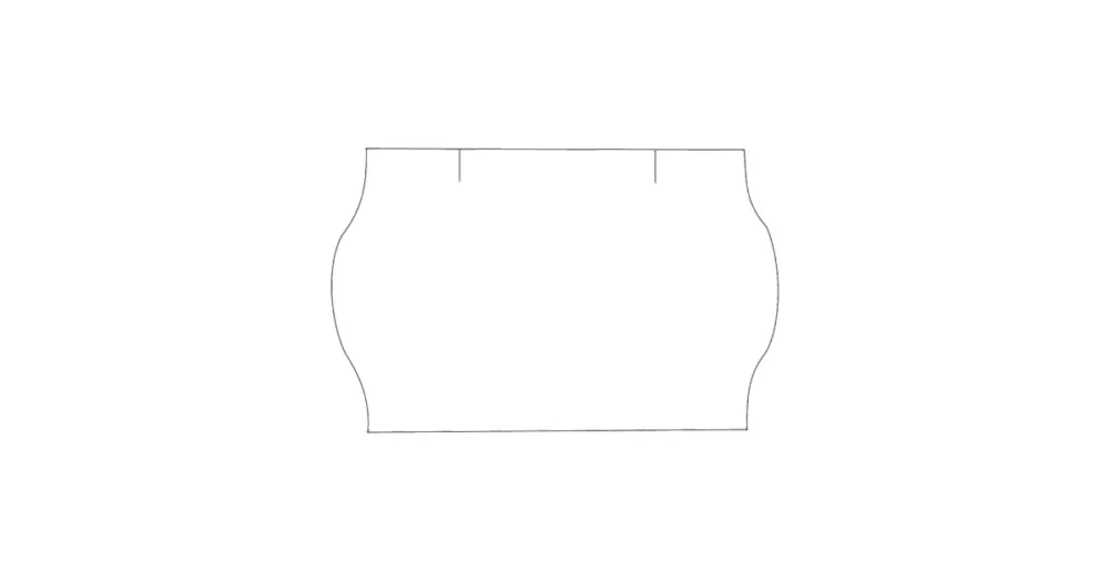 Sezónní Sleva Cenové etikety na kotoučku 25x16 mm CONTACT zaoblené - bílé, 36ks