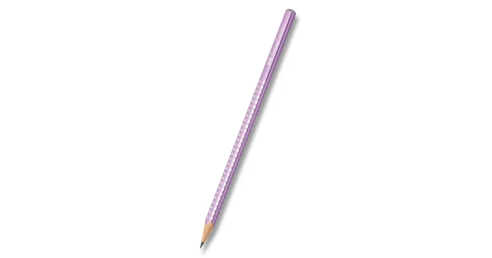 Aktuální Grafitová tužka Faber-Castell Sparkle - perleťová světle fialová, tvrdost B