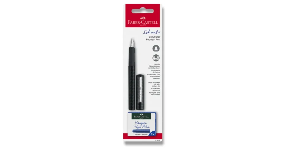 Bombičkové pero Faber-Castell hrot M - karbonové Novinka