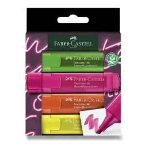 Přímo Od Výrobce Zvýrazňovač Faber-Castell Textliner - sada Neon, 4 barvy