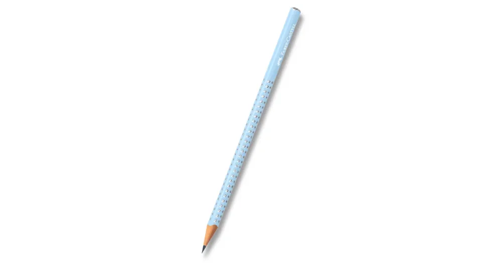 Grafitová tužka Faber-Castell Sparkle - perleťová světle modrá, tvrdost B Zlevněný