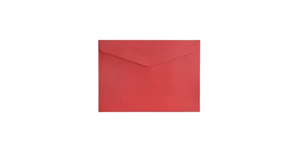 Obálky C5 Pearl červená 150g, 10ks, Galeria Papieru Originální