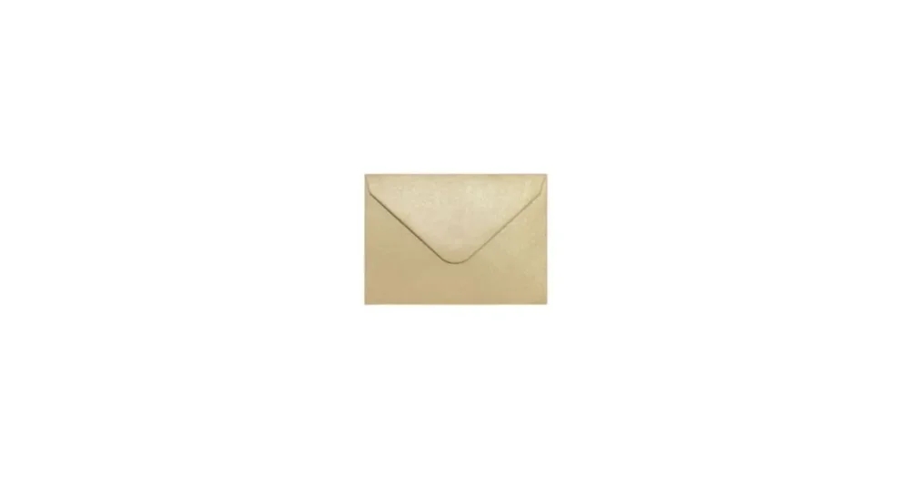 Obálky 70x100 mm Pearl zlatá K 150g, 10ks, Galeria Papieru Výhodná Nabídka