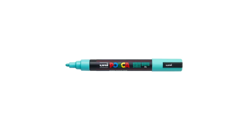 Značkový Dekorační popisovač Posca PC-5M, 1,8 - 2,5 mm, azurová (P6)