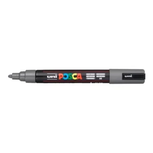 Dekorační popisovač Posca PC-5M, 1,8 - 2,5 mm, tmavě šedá (82) Časově Omezené