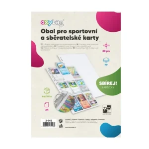 Průhledný obal A4PP na sportovní karty, 80mic., lesk, 10ks Cenový Hit