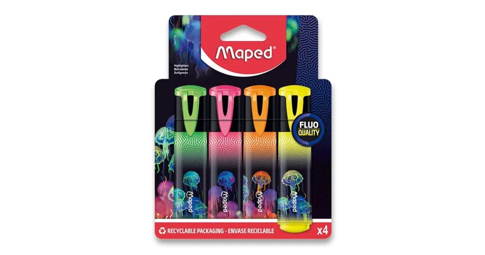 Sada zvýrazňovačů Maped Deepsea Paradise - 4 barvy Sezónní Sleva
