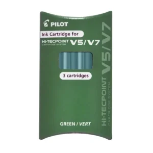 Sada 3 ks náplní do rolleru Hi-Tecpoint V5, tenký hrot F 0,5 mm - zelená Oblíbený
