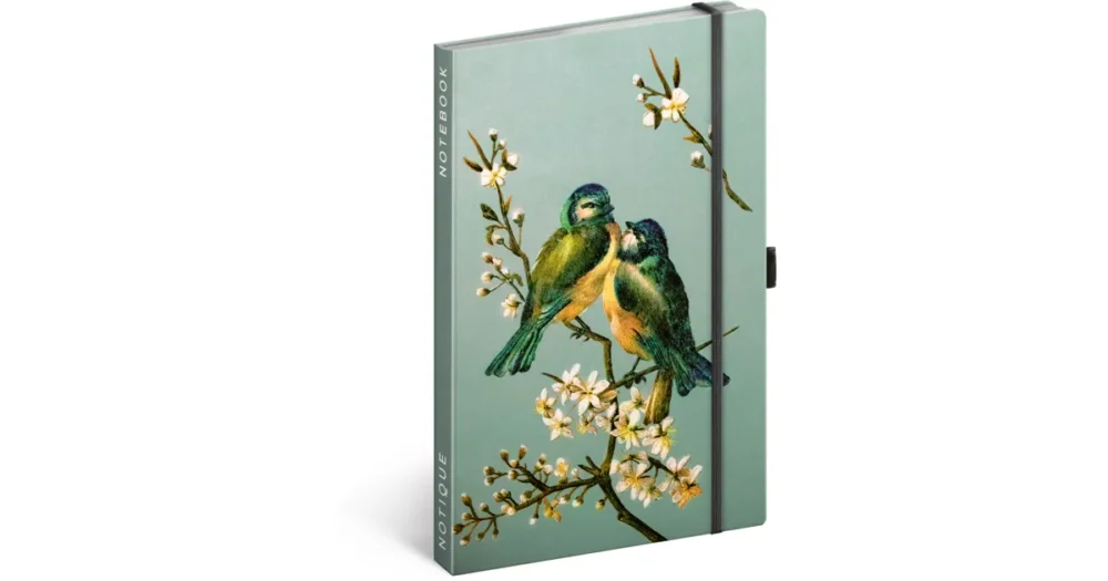 Notes NOTIQUE tečkovaný 13 x 21 cm - Ptáci Kateřiny Winterové Pouze Dnes