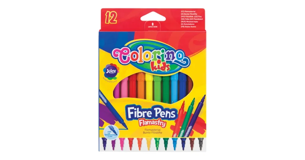Dokud Zásoby Vydrží Fixy kulaté Colorino, 12 barev