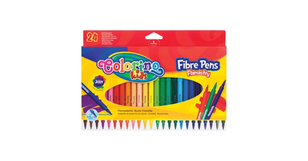 Cenově Výhodný Fixy kulaté Colorino, 24 barev