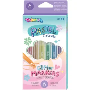 Sada popisovačů se třpytkami Colorino Pastel, kulaté, 6 barev Nejprodávanější