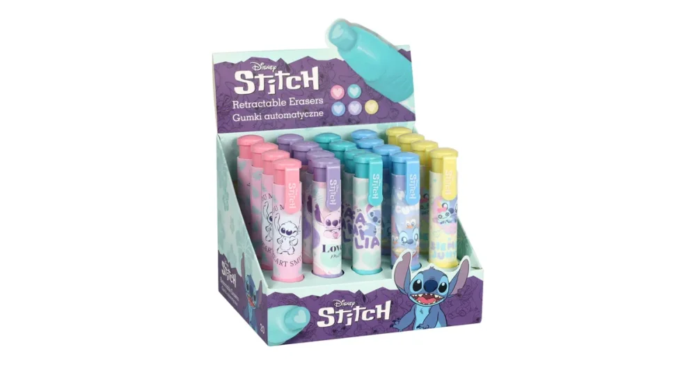Ihned K Objednání Vysouvací pryž Colorino - Stitch, 5 motivů, mix barev