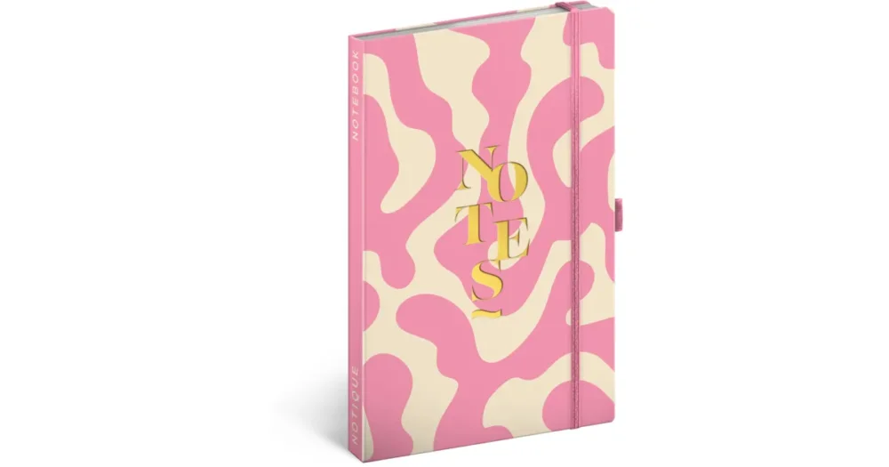 Pouze Dnes Notes NOTIQUE linkovaný 13 x 21 cm - Růžový