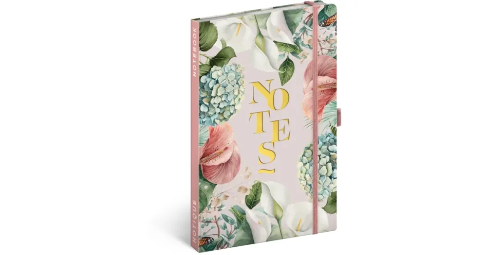 Notes NOTIQUE linkovaný 13 x 21 cm - Lilie Akce