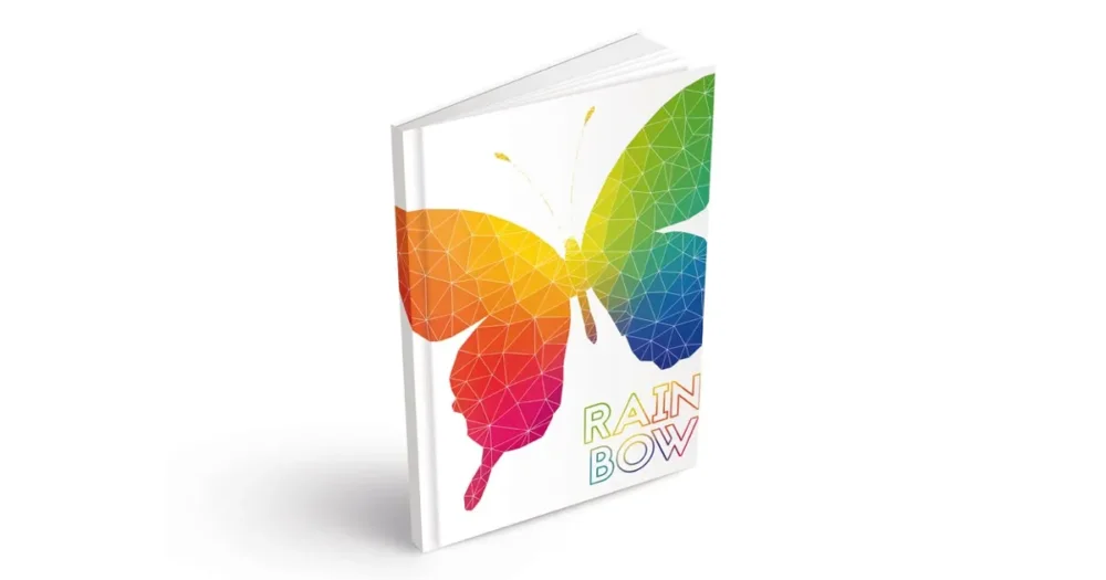 Záznamní kniha A5 100ls, linka - Rainbow Omezená Nabídka