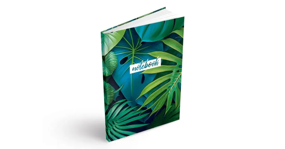 Záznamní kniha A4 100ls, čistá - Tropické listy Koupit Online