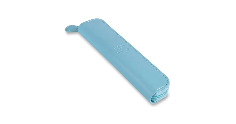 Pouzdro na zip PU Parker - pastelově modré Originální