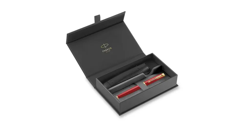 Autentický Parker IM Premium Red GT - plnicí pero v dárkové kazetě s pouzdrem