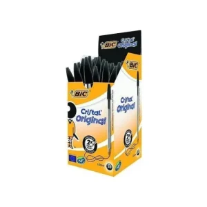 Vysoce Kvalitní Kuličkové pero BIC Cristal - černé, 50ks