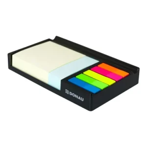 MemoBox zásobník s pozn. lístky a záložkami Donau, 164x104x24 mm, černý Omezená Nabídka