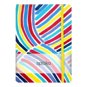 Zápisník linkovaný A5 Spoko, 75g, 96 str.- Creative V (modrý štětec) Cenově Výhodný
