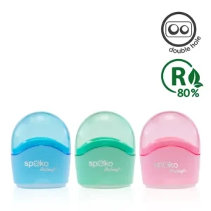 Výhodná Nabídka Ořezávátko Spoko ReLeaf Candy Duo, s víčkem a kontejnerem, mix pastelových barev