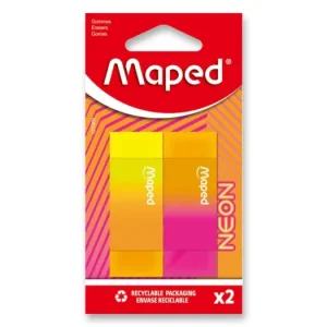 Pryž Maped Neon 2 ks, blistr Nová Kolekce