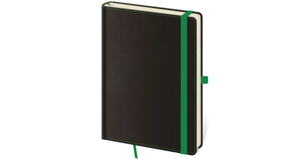 Zápisník tečkovaný (čtverečkovaný) A5 - Black Green Tovární Cena