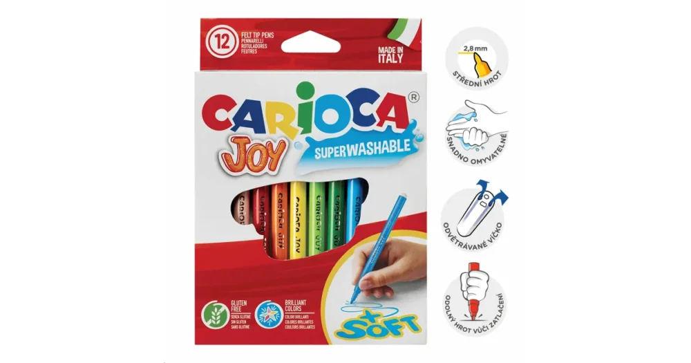 Cenový Hit Fixy dětské Carioca Joy, hrot 2,8mm, 12 ks
