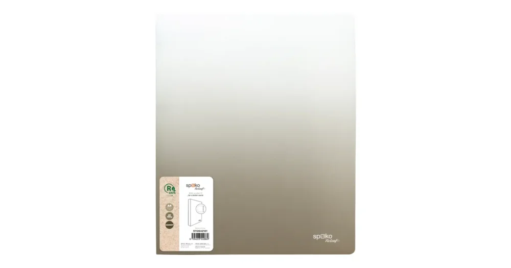 Zlevněný Kroužkový pořadač A4 PP Spoko ReLeaf, 20mm, 4kr. - Gradient šedá